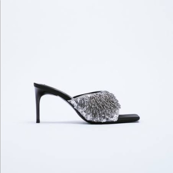 Zara Sparkly Sandals NWTO - Picture 2 of 9